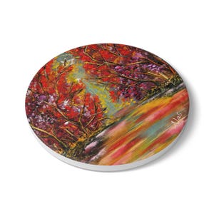 Copy of Vibrant Ceramic Coaster Set | Artisanal Drinkware | Home Decor | Gift for Landscape Lovers | Kitchen Accessory | Housewarming Gift